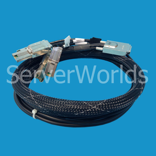 HP 445892-001 External SAS to Mini SAS Fan Out Cable AH587A