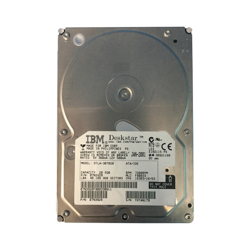 IBM 07N3928 20GB 7.2K IDE 3.5" HDD