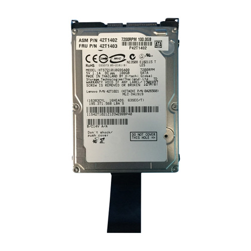 IBM 42T1402 100GB 7.2K SATA 2.5" HDD 42T1403