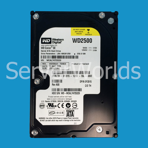 Dell Y2015 250GB SATA 7.2K 1.5GBPS 3.5" Drive WD2500JD-75HBC0