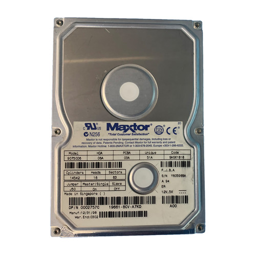 Dell 2757C 7.5GB IDE 3.5" Hard Drive 90750D6