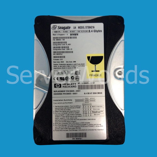 HP D8605-60101 8.4GB 5.4K 3.5" Hard Drive D8605-63001, D8605-69001