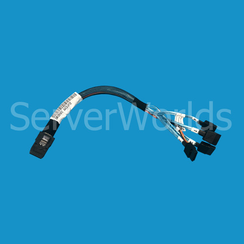 Dell V91FW Poweredge C6100 SFF-8087 to 4 x SATA and Aux Cable