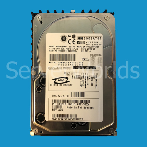 Dell 8H275 18GB U160 10K 68Pin Drive MAN3184MP CA05904-B16300DL