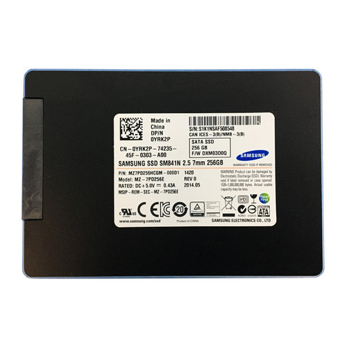 Dell YRK2P 256GB 6GBPS 2.5" SSD MZ7PD256HCGM-000D1  MZ-7PD256E