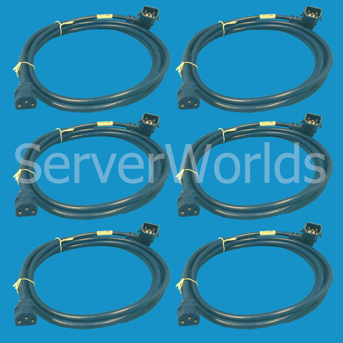 HP Q1Y89A 6-Pack Blue Power Cord ***New Bulk***