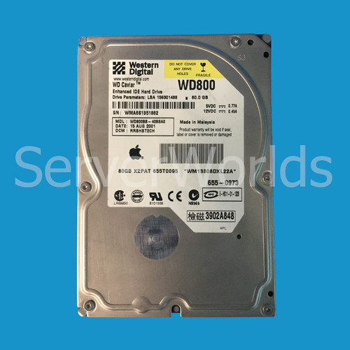 Apple 655T0095 80GB 7.2K IDE 3.5" HDD No Tray