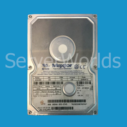 Apple 655-0745 6GB 5.4K IDE 3.5" HDD No Tray