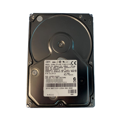 Dell 7151P 13.6GB IDE 3.5" Hard Drive DJNA-371350 31L9713
