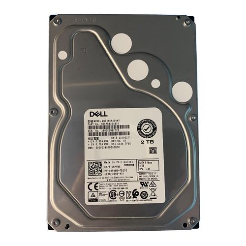 Dell NPVM6 2TB SATA 7.2K 6GBPS ES 3.5" Drive HDEPR83DAB51 MG04ACA200NY