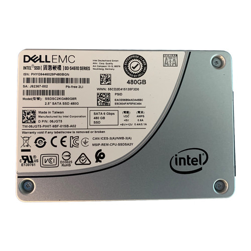 Dell 3GWTH 480GB Mixed Use 6GBPS 2.5" SSD 400-BDWE