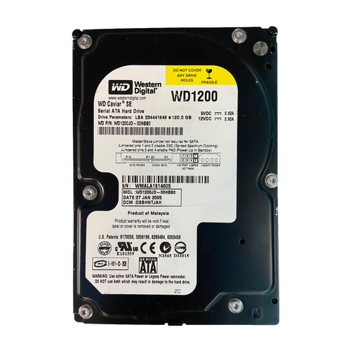 Western Digital WD1200JD 120GB 7.2K 3G SATA 3.5" HDD WD1200JD-00HBB0