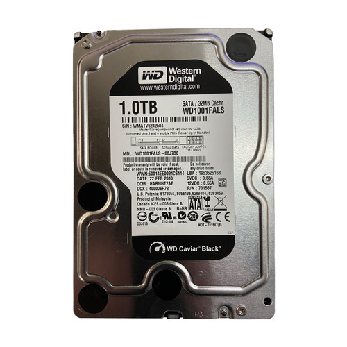 Western Digital WD1001FALS 1TB 7.2K 6G SATA 3.5" HDD 