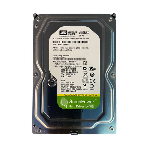 Western Digital WD10EURX 1TB 5.4K 6G SATA 3.5" HDD WD10EURX-64RPPY0