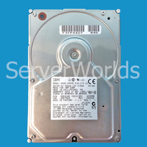 IBM 00K7909 4GB SCSI Drive