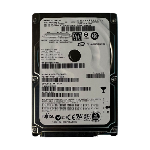 HP 488410-002 250GB SATA 5.4K 2.5" Drive MHZ2250BS CA07018-B77700C3