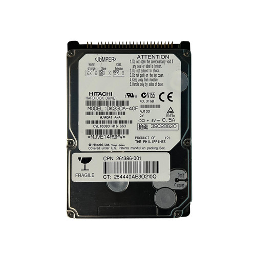 HP 261386-001 40GB IDE 4.2K 2.5" Drive DK23DA-4OF