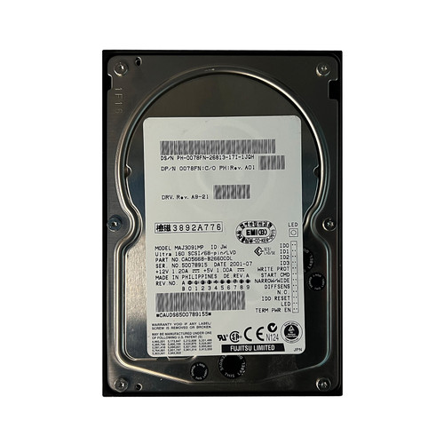 Dell 078FN 9.1GB U160 10K 68Pin Drive MAJ3091MP CA05668-B26600DL