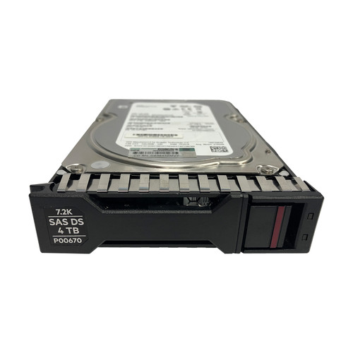 HPe P00670-001 4TB 12G 7200 LFF SAS DS HDD P00218-003 - Serverworlds