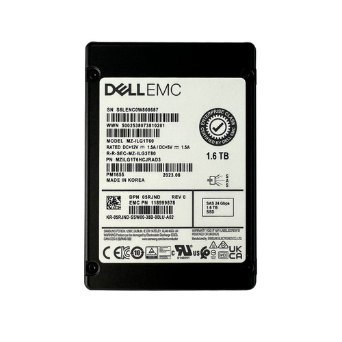 Dell 5RJND 1.6TB SAS 24GBPS Mix Use SSD MZ-ILG1T60