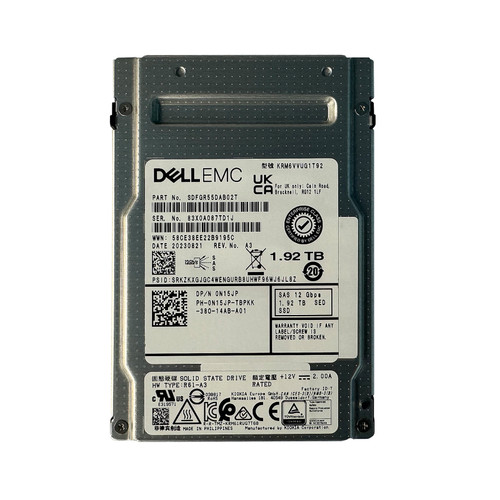 Dell N15JP 1.92TB SAS 12GBPS Mix Use SED 2.5" SSD KRM6VVUG1T92