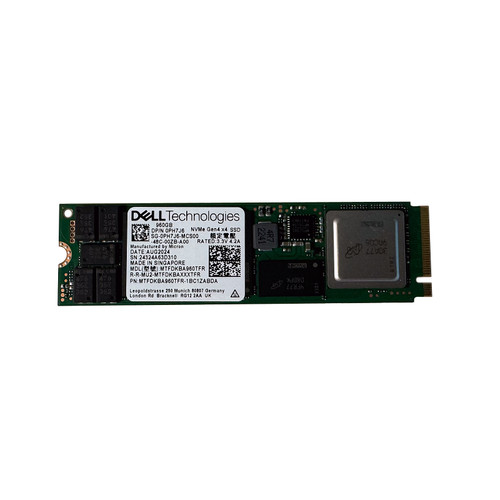 Dell PH7J6 960GB NVMe M.2 Gen4 SSD MTFDKBA960TFR