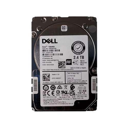 Dell 4GDNY 2.4TB SAS 10K 12GBPS SED 2.5" Drive ST2400MM0149 1KX223-252