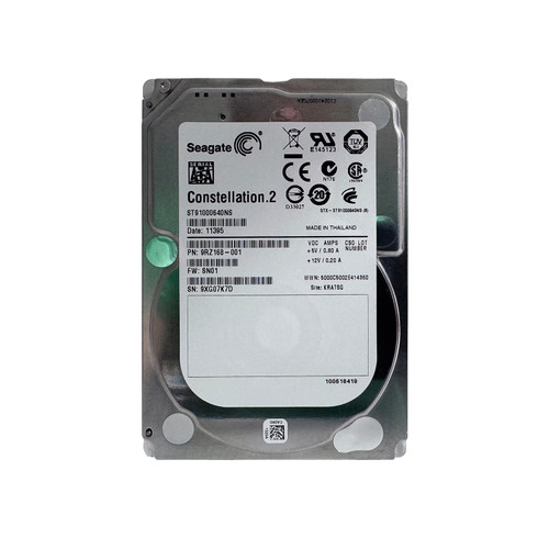 Seagate ST91000640NS 1TB SATA 7.2K 2.5" Drive 9RZ168-001