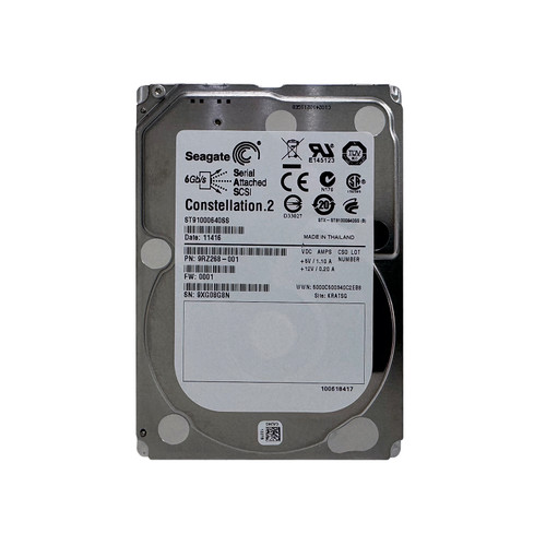 New Seagate ST91000640SS 1TB SAS 7.2K 6GBPS 2.5" Drive 9RZ268-001