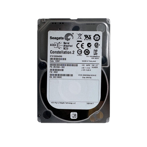 New Seagate ST91000640SS 1TB SAS 7.2K 6GBPS 2.5" Drive 9RZ268-002