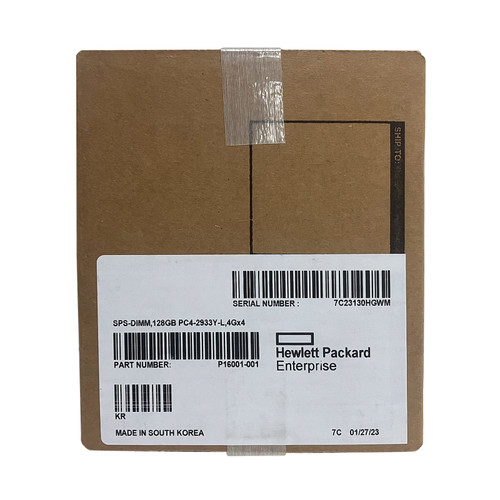 HPe  P16001-001 128GB QR PC4-2933Y LR DIMM Gen10 P11057-0A1 P11040-B21