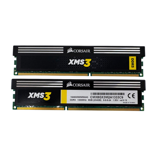 CORSAIR CMX8GX3M2A1333C9 8GB (2x4GB) PC3-10600 DDR3 Memory Kit