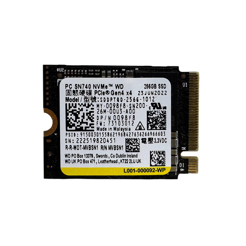 Dell 098F8 256GB Gen 4 NVMe M.2 2230 SSD SDDPTQD-256G-1012