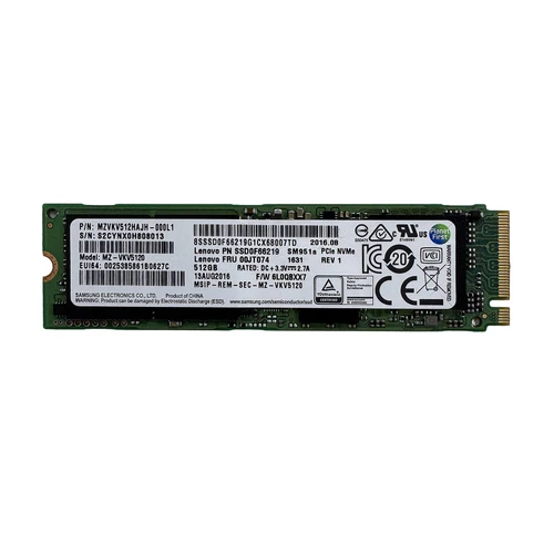LENOVO 00JT074 512GB M.2 SSD SSD0F66219 MZ-VKV5120