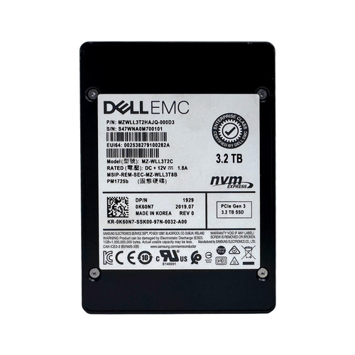 PC-MRL36LZ6ACS9 メモリ8GB SSD 500GB Dell 8PMRM | MZ-WLR1T9B | MZWLR1T9HCJR-00AD3 - Serverworlds