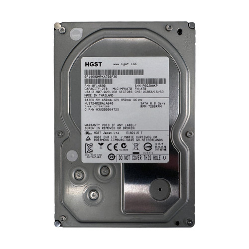HITACHI HUS724020ALA640 2TB 7.2K 3G SATA 3.5" HDD 0F14690 H3U20006472S