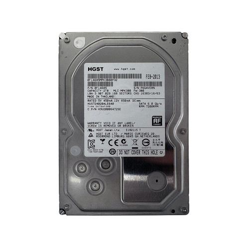 HITACHI HUS724020ALE640 2TB 7.2K 6G SATA 3.5" HDD 0F14685 H3U20006472SE