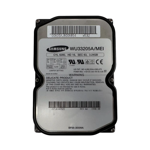 SAMSUNG WU33205A 3.2GB 5.4K ATA-33 3.5" HDD