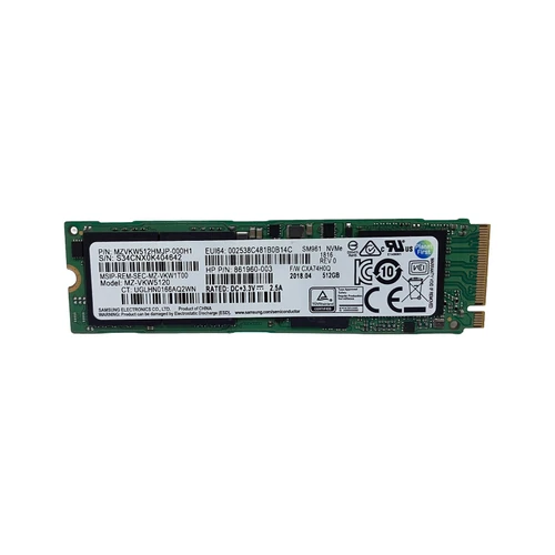 HP 861960-003 512GB MLC PCIE Gen3 M.2  2280 SSD 