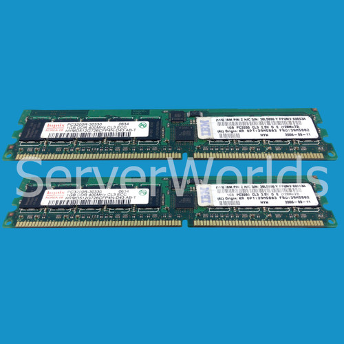 IBM 39M5803 2GB (2x1GB) PC3200 CL3 ECC SDRAM RDIMM