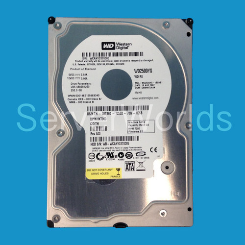 Dell KT960 | WD2500YS-18SHB1 | Dell 250GB SATA 7.2K ES Hard Drive ...