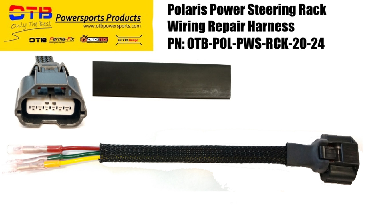 Polaris rack and pinion power steering wiring repair harness