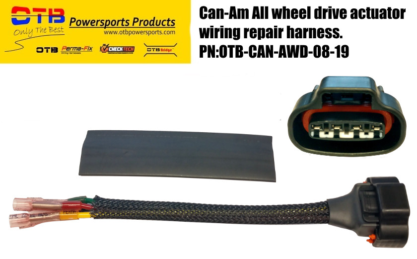 CanAm All Wheel Drive Actuator Wiring Repair Harness