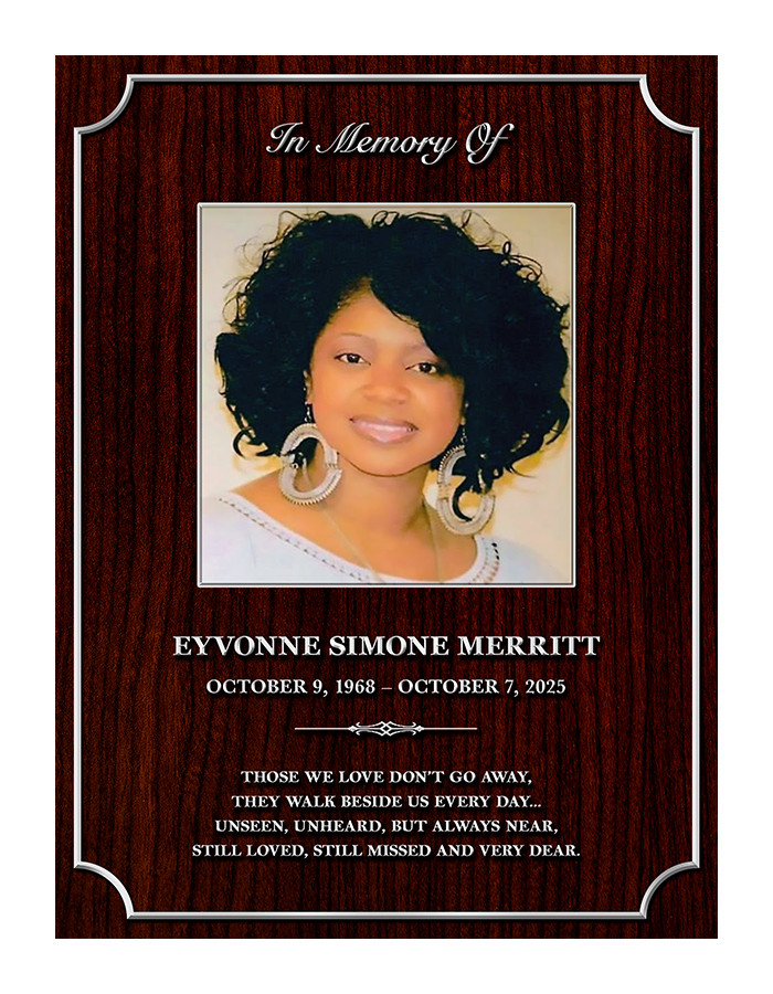 CUSTOM MEMORIAL PLAQUE (CMPR1) - PERSONALIZED