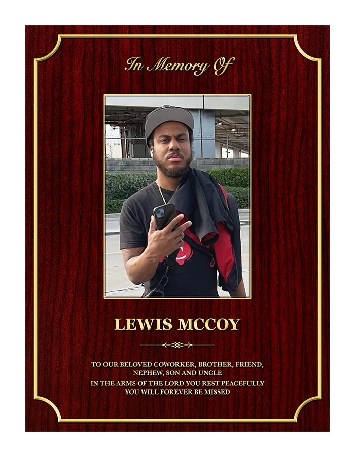 CUSTOM MEMORIAL PLAQUE (CMPR1) - PERSONALIZED