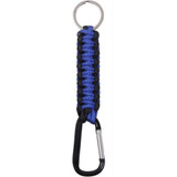 Blue/Red Line Carabiner Keychain 