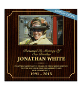 This is a Custom Memorial Plaque! A "stunning" Wood & Acrylic Wall Plaque that really stands out and makes you stop and appreciate it. Any Patch, Badge, Seal, Logo, Challenge Coin or any Artwork of your choice can be added with Free Setup and Free Shipping. This is a perfect gift for any Law Enforcement Agency, Government Agency, Military Department, Fire Department, Emergency Service or Organization. This is a Custom Memorial Plaque! A "stunning" Wood & Acrylic Wall Plaque that really stands out and makes you stop and appreciate it. Any Patch, Badge, Seal, Logo, Challenge Coin or any Artwork of your choice can be added with Free Setup and Free Shipping. This is a perfect gift for any Law Enforcement Agency, Government Agency, Military Department, Fire Department, Emergency Service or Organization.