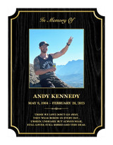 CUSTOM MEMORIAL PLAQUE (CMPR1) - PERSONALIZED