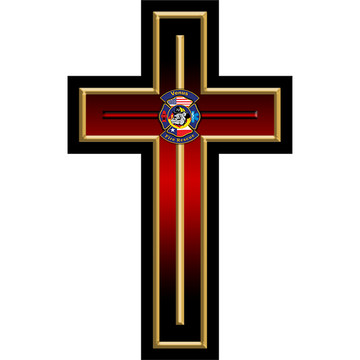 CUSTOM CROSS PLAQUE (RED)