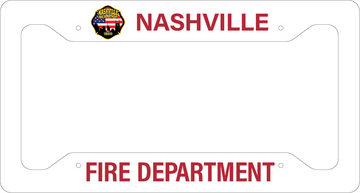 FIRE LICENSE PLATE FRAME